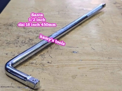 Cần tuýp siết đầu cong L 1/2 inch Santa dài 18 inch 450mm Santa, cần L 1/2 inch, cần tuýp L 1/2 inch 86-117
