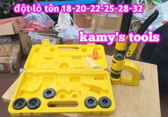 Dụng cụ đột lỗ tôn thủy lực đục lỗ thang máng cáp máng điên SYD-25 với 6 bộ khuôn đột 18-32mm