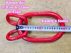 Vòng khoen đôi xuyến đôi 6.4 tấn 7/8 inch đường kính 22mm Wetools WTML-7816