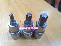 Đầu tuýp khẩu lú đầu bông sao hoa thị 1/2 inch Licota T20 T25 T27 T30 T40 T50 T55 loại không lỗ và có lỗ (bán lẻ 1 cái)