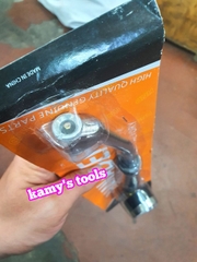 Tay bơm lốp xe ô tô, xe tải, xe máy có đồng hồ đầu cong và tay bơm lốp xe xoáy ti van quay kim vòi có đồng hồ loại thẳng