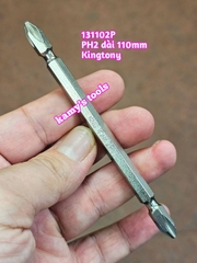 Mũi bắn vít bake 2 đầu PH2 dài 110mm Kingtony 131102P