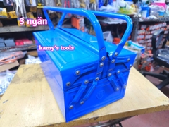 Thùng đồ nghề sắt 3 tầng 5 ngăn thép dày 450x245x190mm