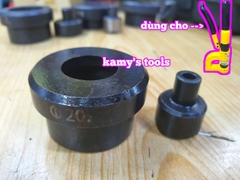 Khuôn đột lỗ tôn tròn 16mm 18mm 20mm 22mm 25mm 28mm 32mm dùng cho SYD-25 SYD-32