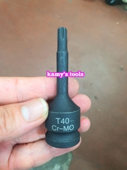 Đầu tuýp lú đầu bông sao 1/2 inch dài 78mm T40 T45 T50 T55 T60 T70 T80 T90 T100