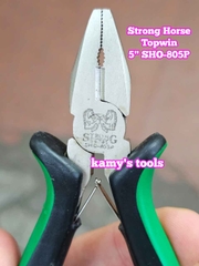 Kìm điện bằng có răng 5 inch 125mm SHO-805P Strong Horse Topwin