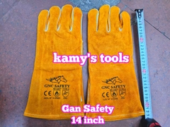 Găng tay hàn chất liệu da lộn GNC Safety 14 inch