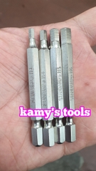 Mũi xiết vít đầu lục giác đuôi 1/4 inch 6mm Standard H3, H4, H5, H6 dài 65mm dành cho máy khoan máy bắn vít