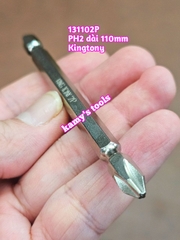 Mũi bắn vít bake 2 đầu PH2 dài 110mm Kingtony 131102P