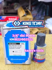 Đầu tuýp lú đầu lục giác 6 cạnh 3/4 inch Kingtony 14mm 17mm 19mm 22mm 602514 602517 602519 602522