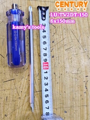 Tua vít 2 đầu cán trong 6x150mm Century LU-TV2DT-150
