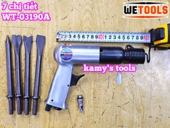 Máy đục hơi bê tông khí nén 7 chi tiết 190mm Wetools WT-03190A
