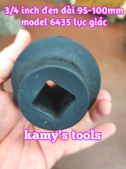 Đầu tuýp đen 6 cạnh Kingtony 3/4 inch 42mm 46mm 50mm 55mm 643542M 643546M 643550M 643555M