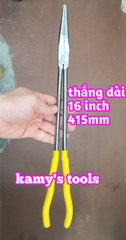 Kìm mỏ nhọn miệng thẳng cong 25 độ cong 45 độ dài 275mm 11 inch 16 inch hiệu LRT