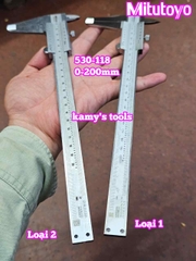 Thước kẹp cơ khí 0-200mm x0.02mm Mitutoyo 530-118