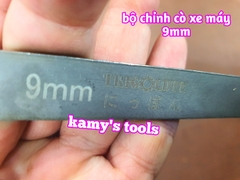 Công cụ chỉnh cò xe máy 2 trong 1 cán dẹt thép đen size vặn đai ốc 9mm, cây chình cò xe máy