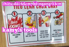 Bảng nội quy tiêu lệnh phòng cháy chữa cháy