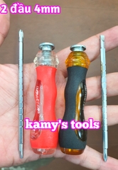 Tua vít 2 đầu bake dẹp 3mm 4mm tăng đơ và không tăng đơ dài ngắn