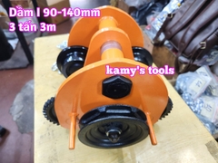 3 tấn 3m Rùa kéo pa lăng Nitto chạy dầm I 90mm-140mm GCL-3