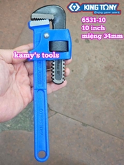 Mỏ lết răng Kingtony 10 inch 250mm 6531-10 mở miệng 34mm