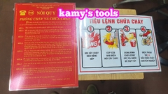 Bảng nội quy tiêu lệnh phòng cháy chữa cháy
