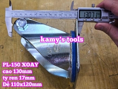 Đế càng cố định và xoay dùng cho bánh xe 150mm PL-150 Kamytools