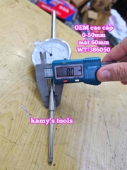 Đồng hồ so 0-50mm x 0.01mm mặt 60mm hàng OEM cao cấp Wetools WT-386050