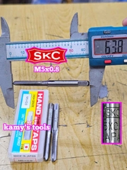 Bộ taro ta rô SKC M5x0.8 Nhật 3 mũi chính hãng logo khắc rõ nét