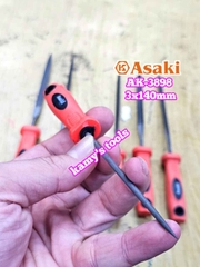 Bộ dũa giũa mini 6 cây Asaki AK-3898 cỡ 3mm 3x140mm