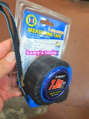 Thước cuộn 7.5m bản 25mm C-Mart model D0004-7.525-GY bọc nhựa chống va đập, thước kéo 7.5 mét