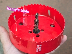 Mũi khoét lỗ tròn đa năng, mũi khoét sắt, mũi khoét gỗ HSS Bi Metal 85mm 90mm 95mm 100mm 110mm 120mm 130mm 140mm