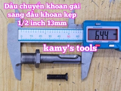 Đầu chuyển khoan bê tông khớp nối SDS Plus chuyển khoan gài sang kẹp đuôi 4 rãnh 1/2 inch 13mm Wetools WT-SDS-1264