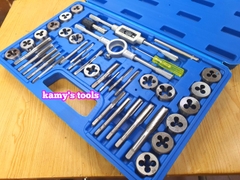 Bộ taro bàn ren 40 chi tiết ta rô ren hợp kim thép siêu cứng và bền hơn hộp nhựa mica