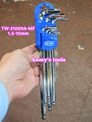 Bộ lục giác bi Licota 9 cây 1.5-10mm TW-21009A-MF