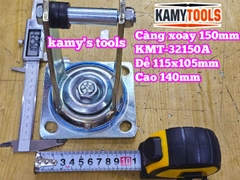 Đế càng bánh xe cố định và xoay loại dày 6mm cho bánh xe 150mm Kamytools KMT-33150A KMT-32150A