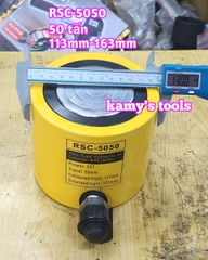 Kích thủy lực 50 tấn hành trình 50mm RSC-5050 113mm-163mm dạng lùn Kamytools