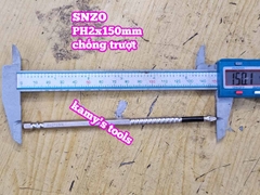 Đầu mũi bắn vít bake PH2 dài 150mm chống trượt SNZO SO-52215 (bán lẻ 1 cây)