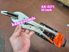 Kìm bấm chết hàn mỏ vịt dẹp Asaki 10 inch AK-8273 miệng rộng 100mm