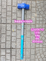 Búa thép đầu lục giác cán cao su 6kg 12LB C-mart model G0006-12 dài 900mm