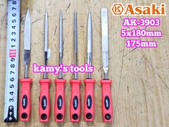Bộ dũa giũa kim cương mini 6 cây Asaki AK-3903 cỡ 5mm 5x180mm