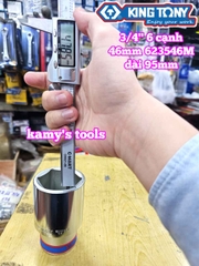 Đầu tuýp 3/4 inch 6 cạnh trắng 46mm 623546M