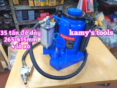 Kích con đội thủy lực dùng hơi khí nén 35 tấn HJ2003 chiều cao 265-415mm kamytools