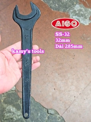 Cờ lê 1 đầu miệng 32mm AIGO SS-32 Forged Chrome Molybdenum JIS dài 285mm