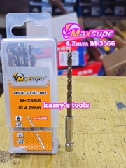 Mũi khoan sắt thép inox M35 chuôi lục giác Maxsupe 3mm 3.2mm 3.5mm 4mm 4.2mm 4.5mm 5mm 5.2mm 5.5mm 6mm