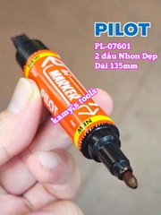 Bút lông dầu Pilot Bi Marker 2 đầu dẹp và nhọn dài 135mm Pilot-07601