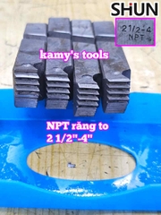 Dao tiện ren ống sắt tráng kẽm Long Shun NPT REN TO 2 1/2-4 inch (76mm-114mm)