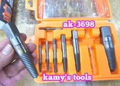 Bộ 8 mũi ren taro chuyên lấy đầu ống nước bulong ốc vít gãy Asaki AK-3698