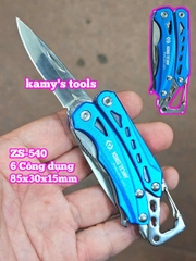 Kìm xếp đa năng bỏ túi Kingtony ZS540 (ZS-540) 6 công dụng 85x30x15mm