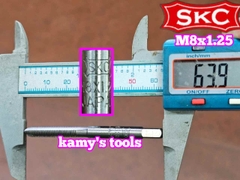 Bộ taro ta rô SKC M8x1.25 Nhật 3 mũi chính hãng logo khắc rõ nét