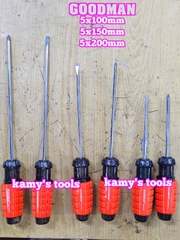 Tua vít cán gai Goodman 5mm dài 100mm 150mm 200mm bake dẹp 5x100mm 5x150mm 5x200mm 91504PH 91504STM 91506PH 91506STM 91508PH 91508STM